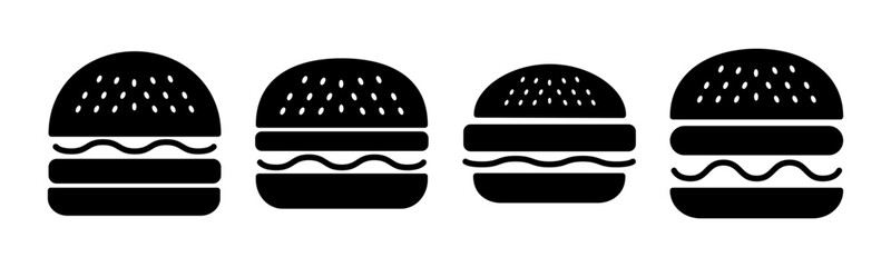 Burger icon vector illustration. burger sign and symbol. hamburger