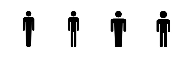Man icon vector illustration. male sign and symbol. human symbol