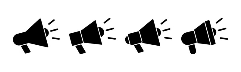 Megaphone icon vector illustration. Loudspeaker sign and symbol