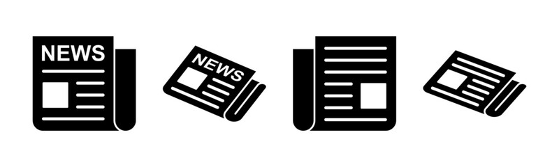 Newspaper icon vector illustration. news paper sign and symbolign