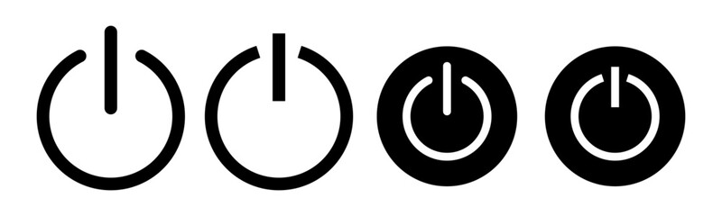 Power icon vector illustration. Power Switch sign and symbol. Electric power