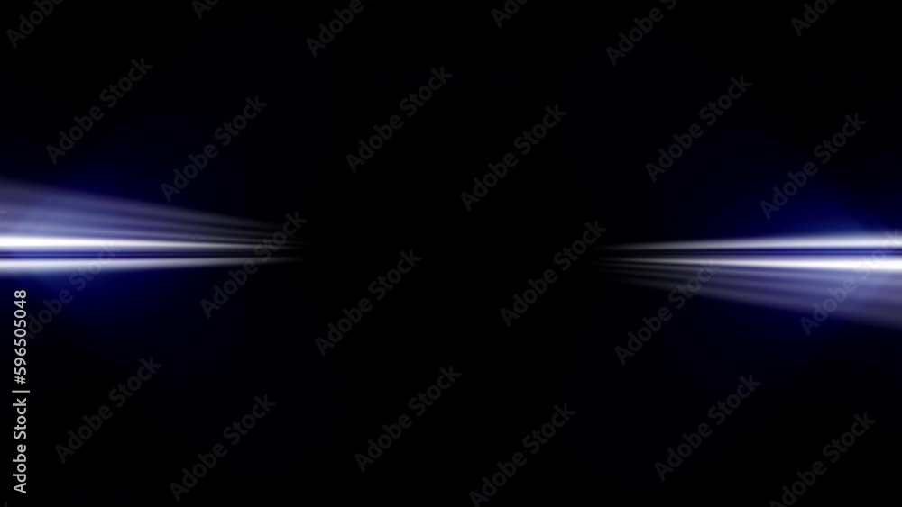 Poster abstract vj loop glow blue laser center radial streak shine ray light sparking on black background. 
