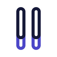 Obraz premium chocolate sticks line color icon