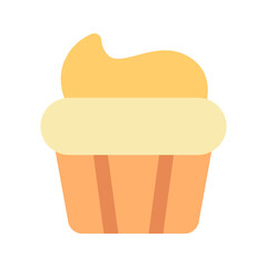 cupcake flat icon