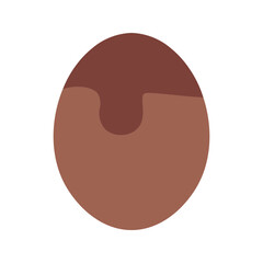 chocolate egg flat icon