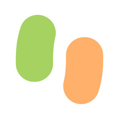 jelly beans flat icon