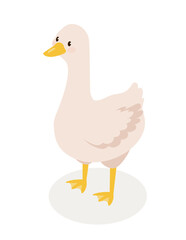 Isometric farm goose concept