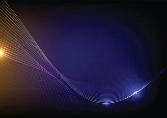 Vector illustration of curve line abstract background