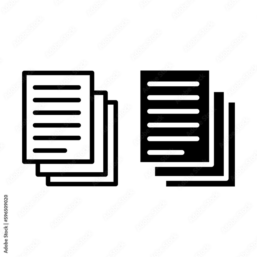 Poster pages icon vector. simple file sign for app and site..eps