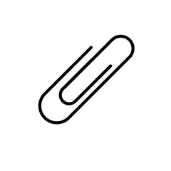 Paper Clip Symbol Icon Vector Design Illustration on white background..eps