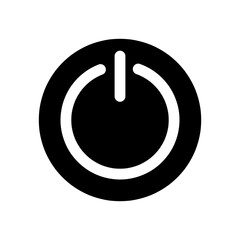 Power Button Icon Vector Design Illustration on white background