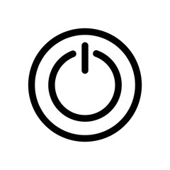 Power Button Icon Vector Design Illustration on white background..eps