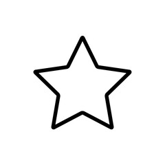  Star Favorite Symbol Icon Vector Design Illustration on white background..eps
