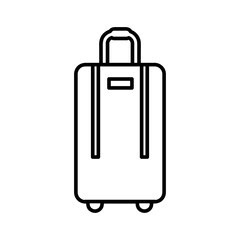  Suitcase Icon Vector Design Illustration on white background 