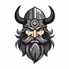 Viking Warrior Gamer Logo. Generative AI