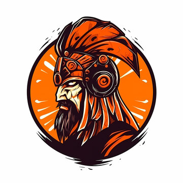 Warrior Gamer Logo. Generative AI
