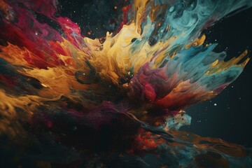 Abstract painted background. Generative AI