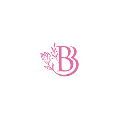 Logo BB color pink elegant
