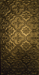 Brown vintage glass background with ornament