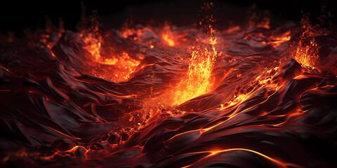 Lava and fire background