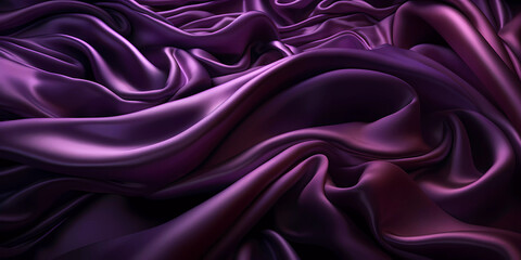 Silky satin cloth purple