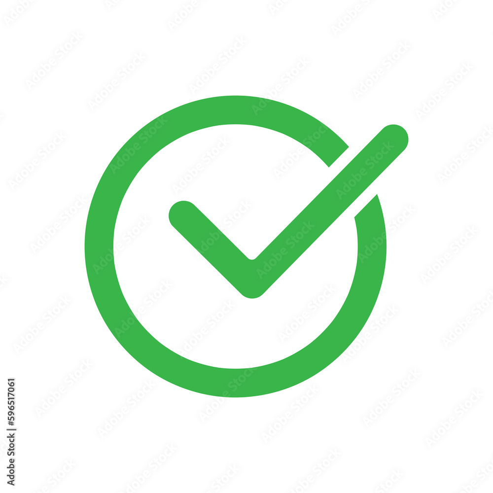 Poster cross and check mark symbol icon vector illustration on white background..eps