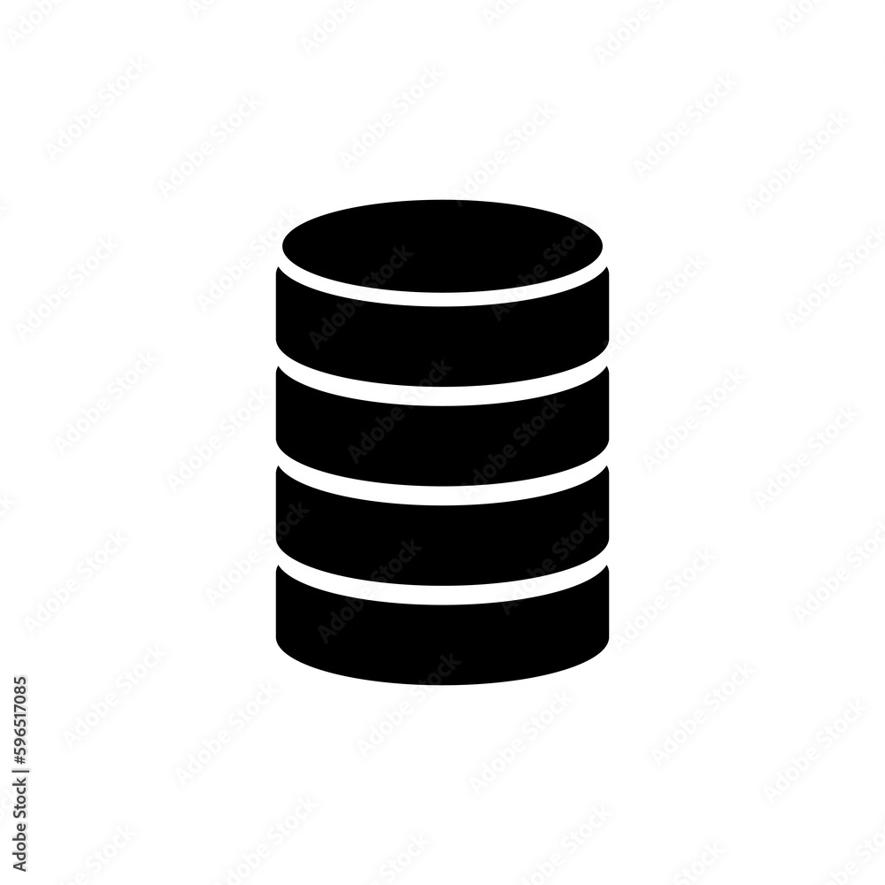 Aufkleber database icon vector. icon on white background..eps
