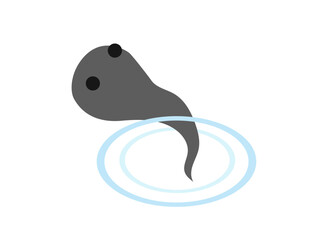 おたまじゃくしをイメージしたイラスト