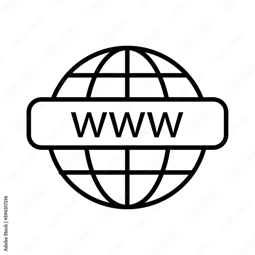 Poster go to web symbol icon vector illustration on white background