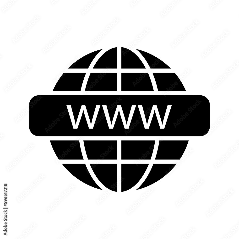 Poster go to web symbol icon vector illustration on white background