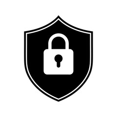 Lock icon vector. Padlock icon symbol vector illustration on white background..eps