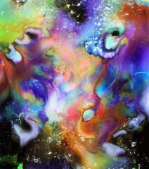 Obraz na płótnie Canvas Champaign Supernova Space Splash