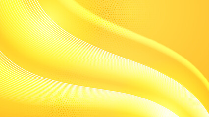 vector modern bright yellow color wave style background vector