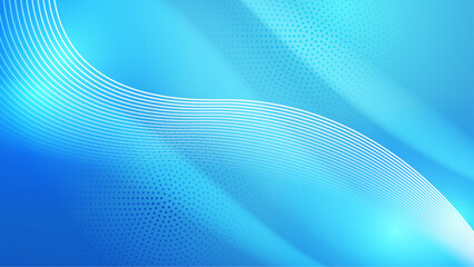 vector blue background with dynamic abstract shapes