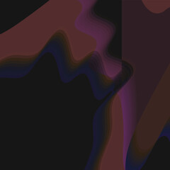 Abstract dark background. Curved smooth elements.