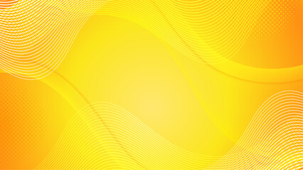 Orange Abstract Vector Background. Wave Background. Vector Illustration