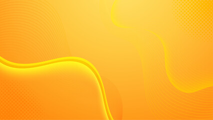 Orange Abstract Vector Background. Wave Background. Vector Illustration