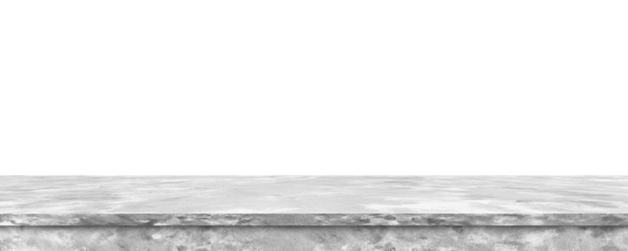 empty wooden table for various uses with transparent PNG background - easy modification