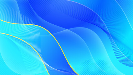 Abstract blue waves geometric background. Modern background design. gradient color. Fluid shapes composition. Fit for presentation design. website, banners, wallpapers, brochure, posters