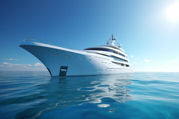 Naklejka premium yacht ship, Generative AI 