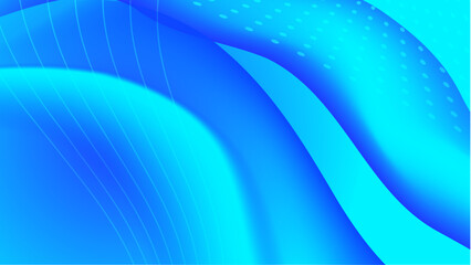 Abstract blue wave background. Dynamic shapes composition. Modern template design for covers, brochures, web and banners.