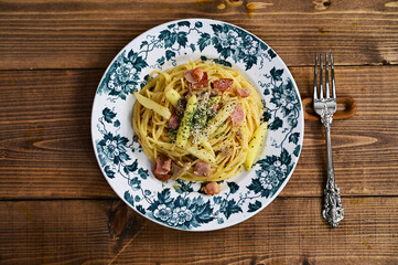 ホワイトアスパラのパスタ