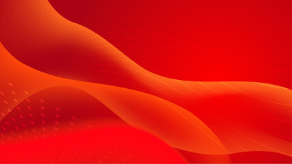 Abstract red waves geometric background. Modern background design. gradient color. Fluid shapes composition. Fit for presentation design. website, banners, wallpapers, brochure, posters