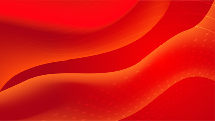 Minimal geometric background. Red elements with fluid gradient. Dynamic shapes composition.