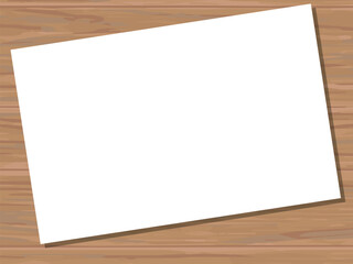 紙の置かれた机のフレーム　茶色