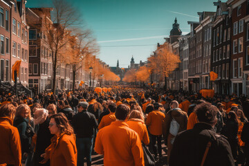 Koningsdag: A Time for Unity and National Pride in the Netherlands AI Generated - 596522866