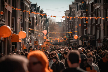 Koningsdag: A Time for Unity and National Pride in the Netherlands AI Generated