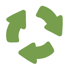 Recycling icon element