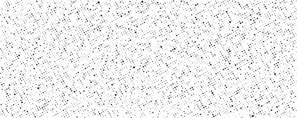 Grunge halftone texture. Comic style spots and drops. Dirty black and white pixelated noise wallpaper. Dotted grit surface. Vector background