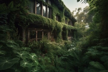 Foliage dwelling. Generative AI